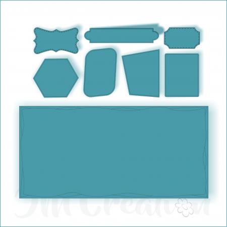 Stanzschablone - DIN lang Rahmen